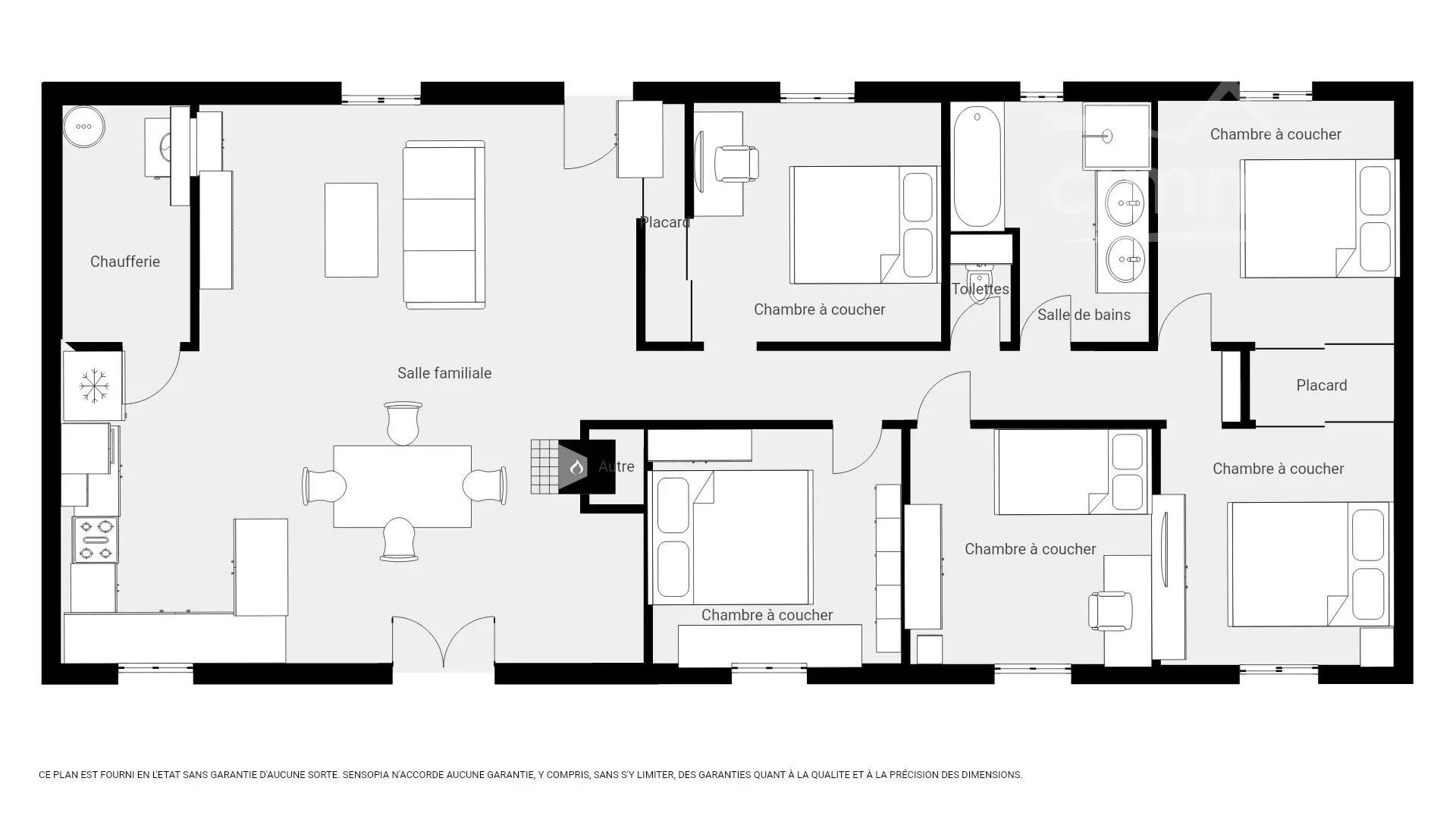 Belle maison familiale de plain-pied – 5 chambres – 116 m² – DPE B
