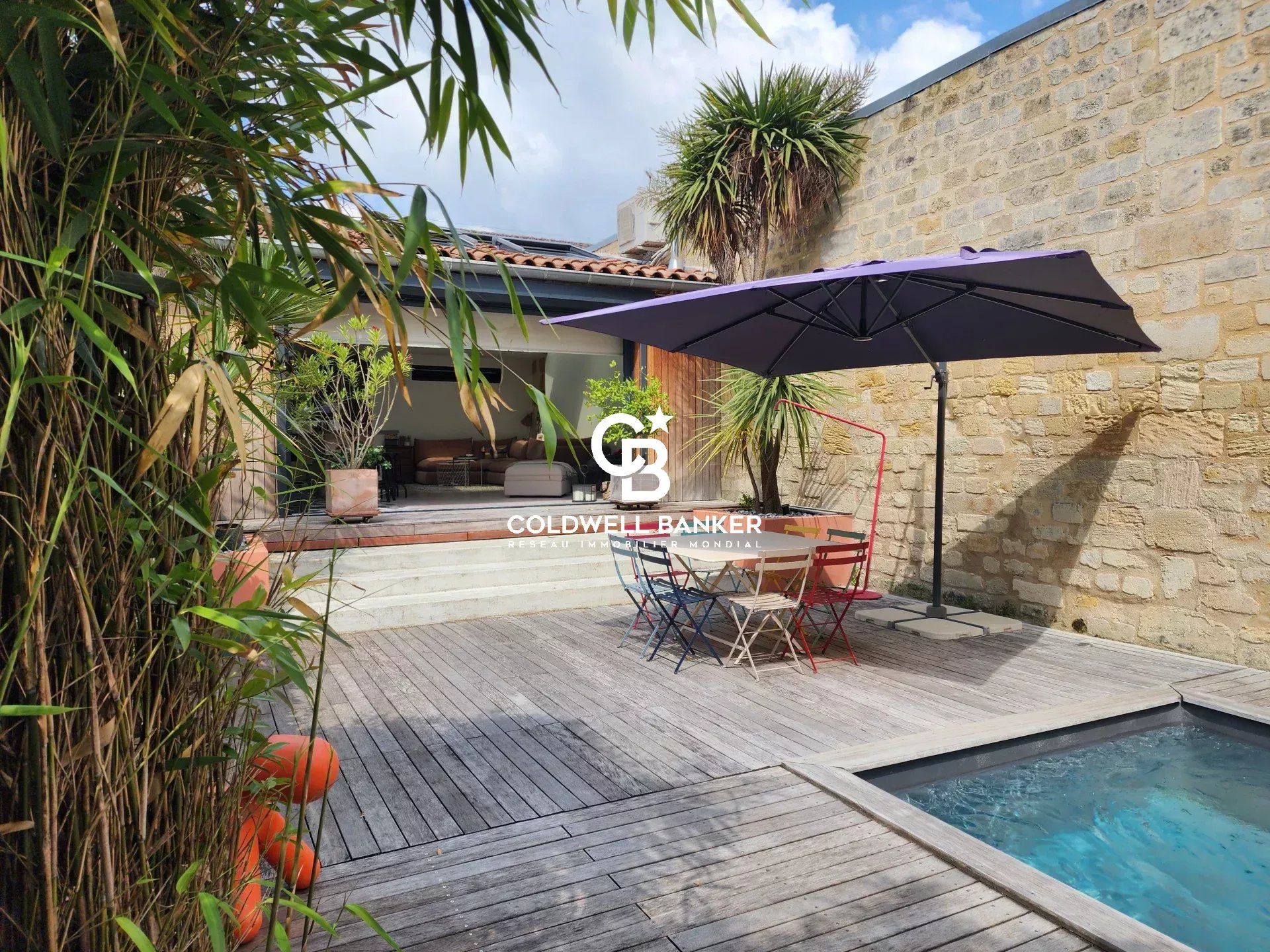 Échoppe de charme avec jardin, piscine Le Bouscat centre