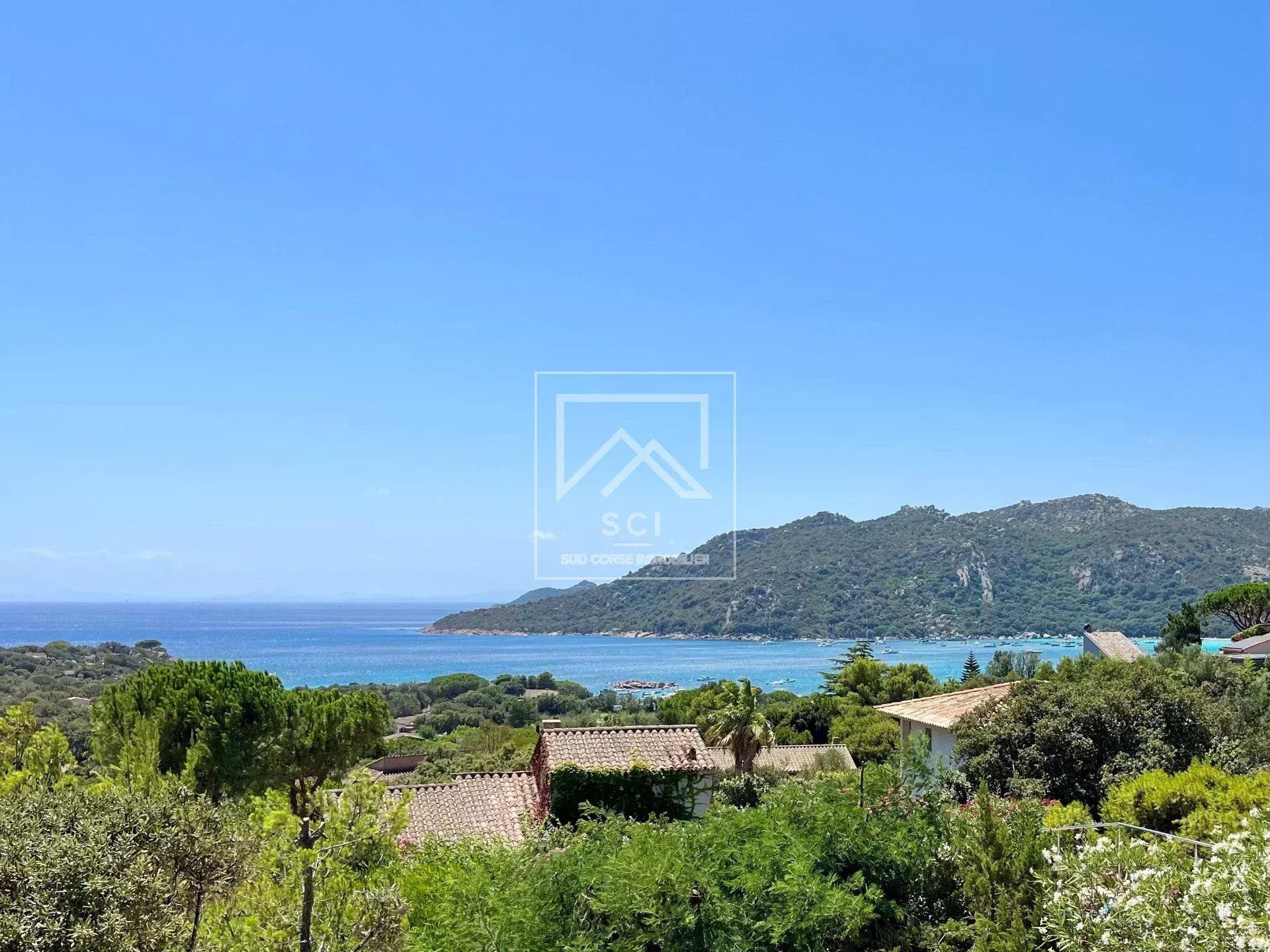 Villa 4 chambres, vue mer, plage à pied, Santa Giulia