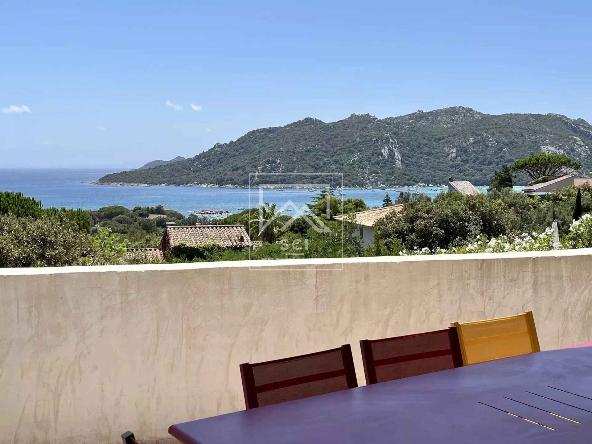 Villa 4 chambres, vue mer, plage à pied, Santa Giulia