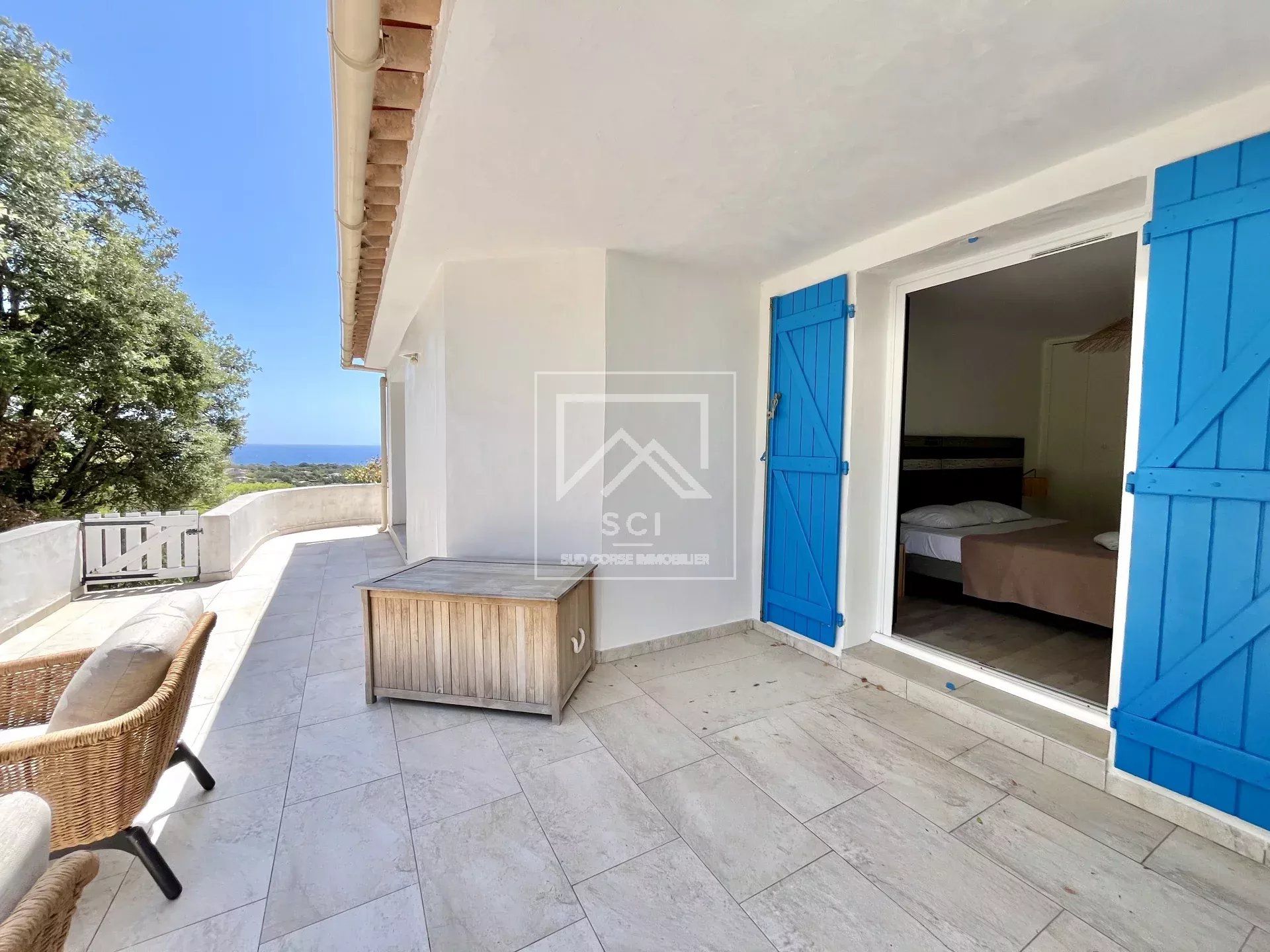 Villa 4 chambres, vue mer, plage à pied, Santa Giulia