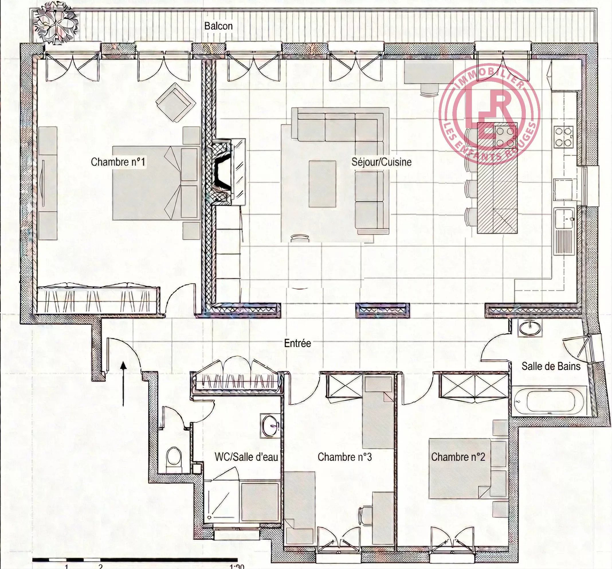 Paris 3ᵉ - Appartement de prestige - Ascenseur, Balcon, Climatisation