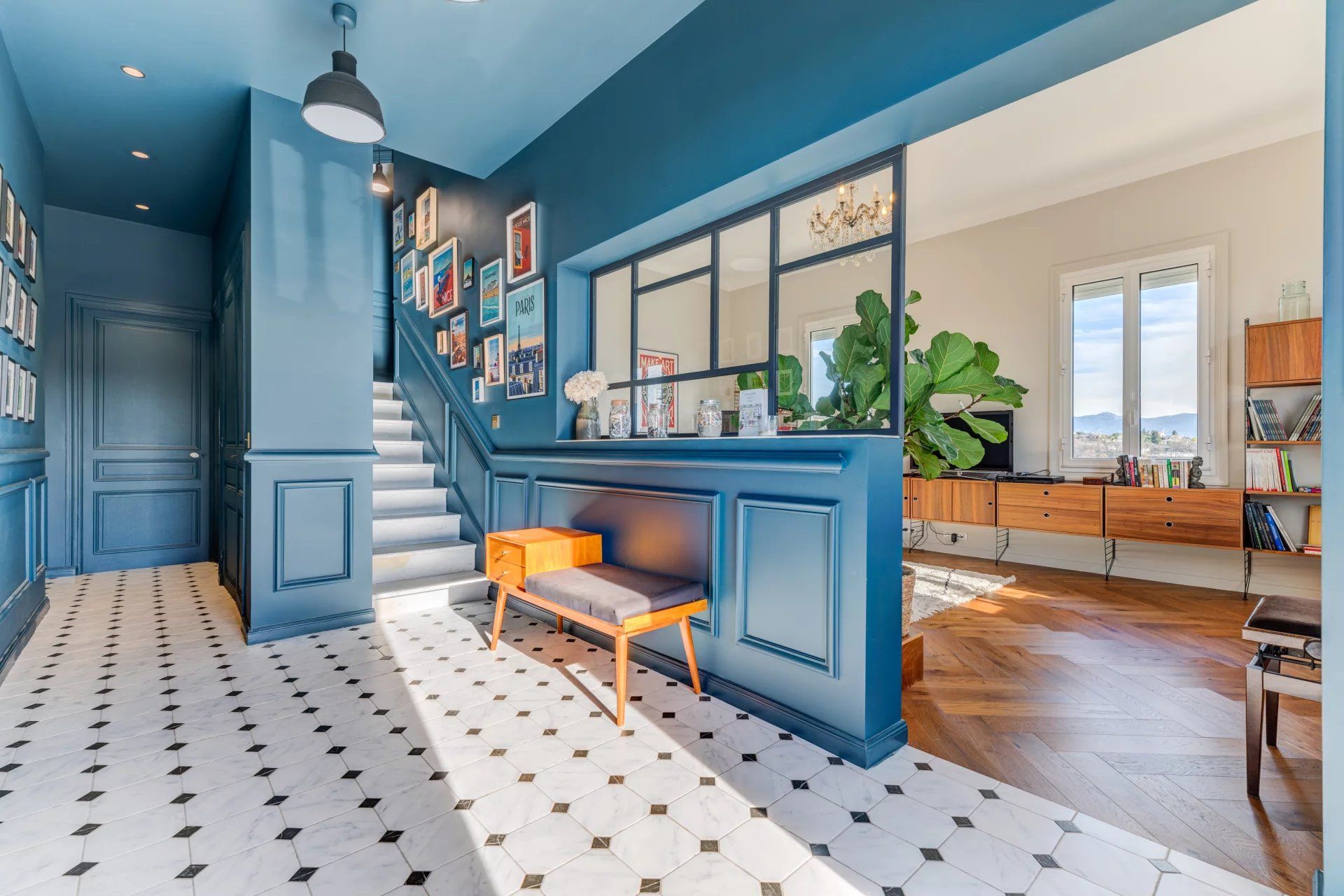 NICE/SAINT PIERRE DE FERIC/VILLA ART DECO RENOVEE/PISCINE/VUE MER/ GARAGE