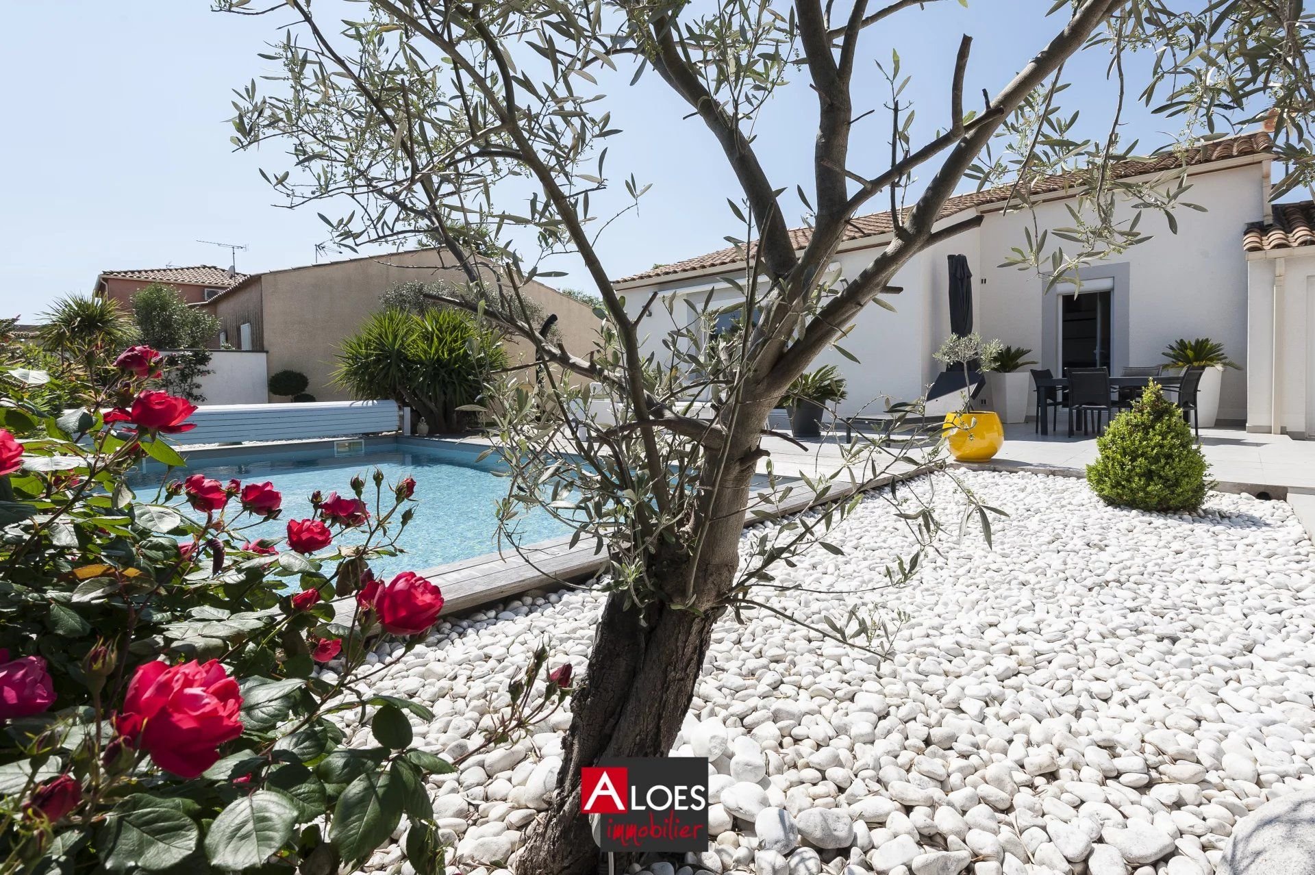 Maison Aigues-Mortes de plain-pied 4 pièces avec piscine