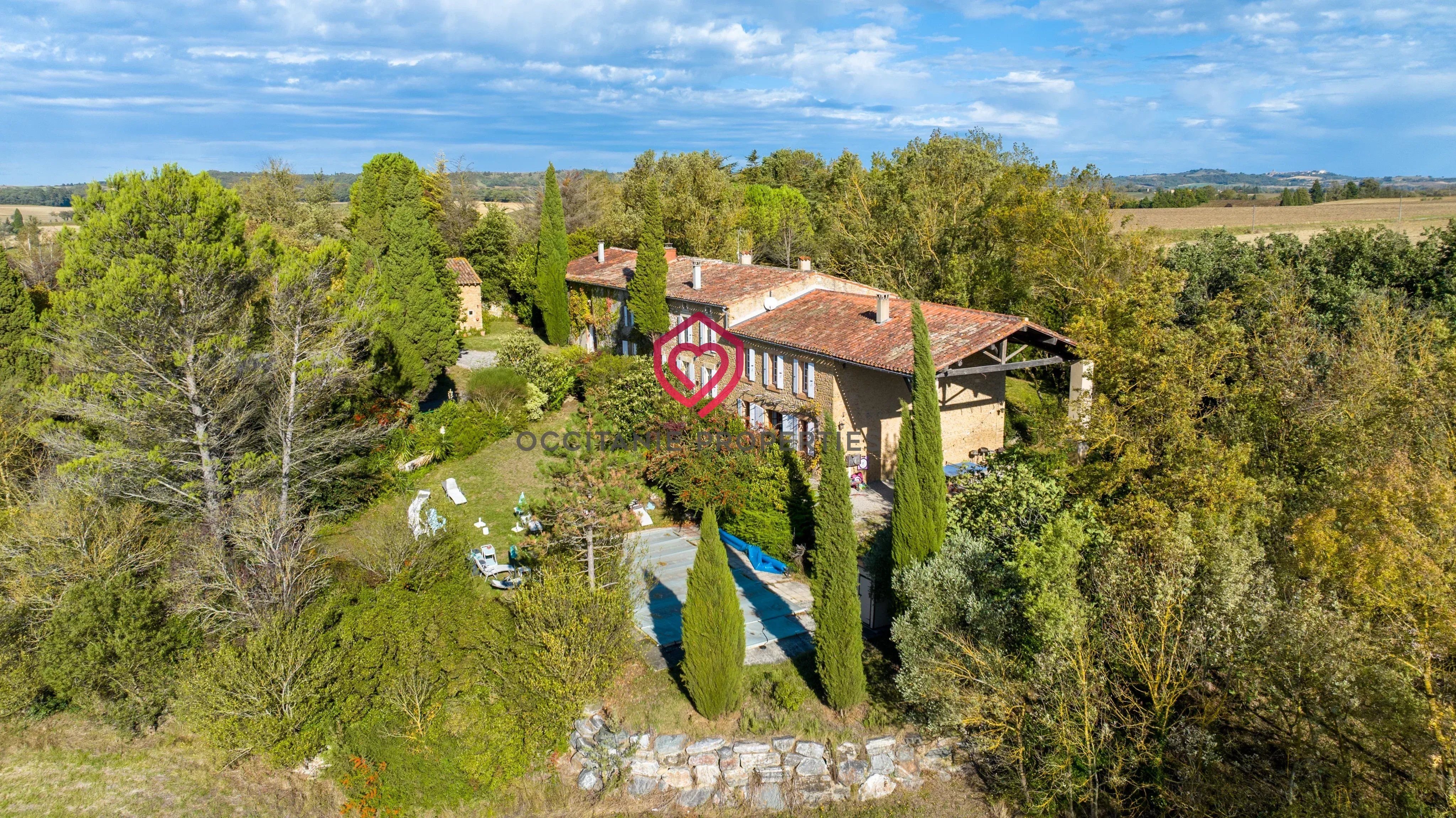 Grande Demeure de campagne sur parc 1.4ha: maison et 3 logements, grand potentiel, 12 min Castelnaudary/Revel
