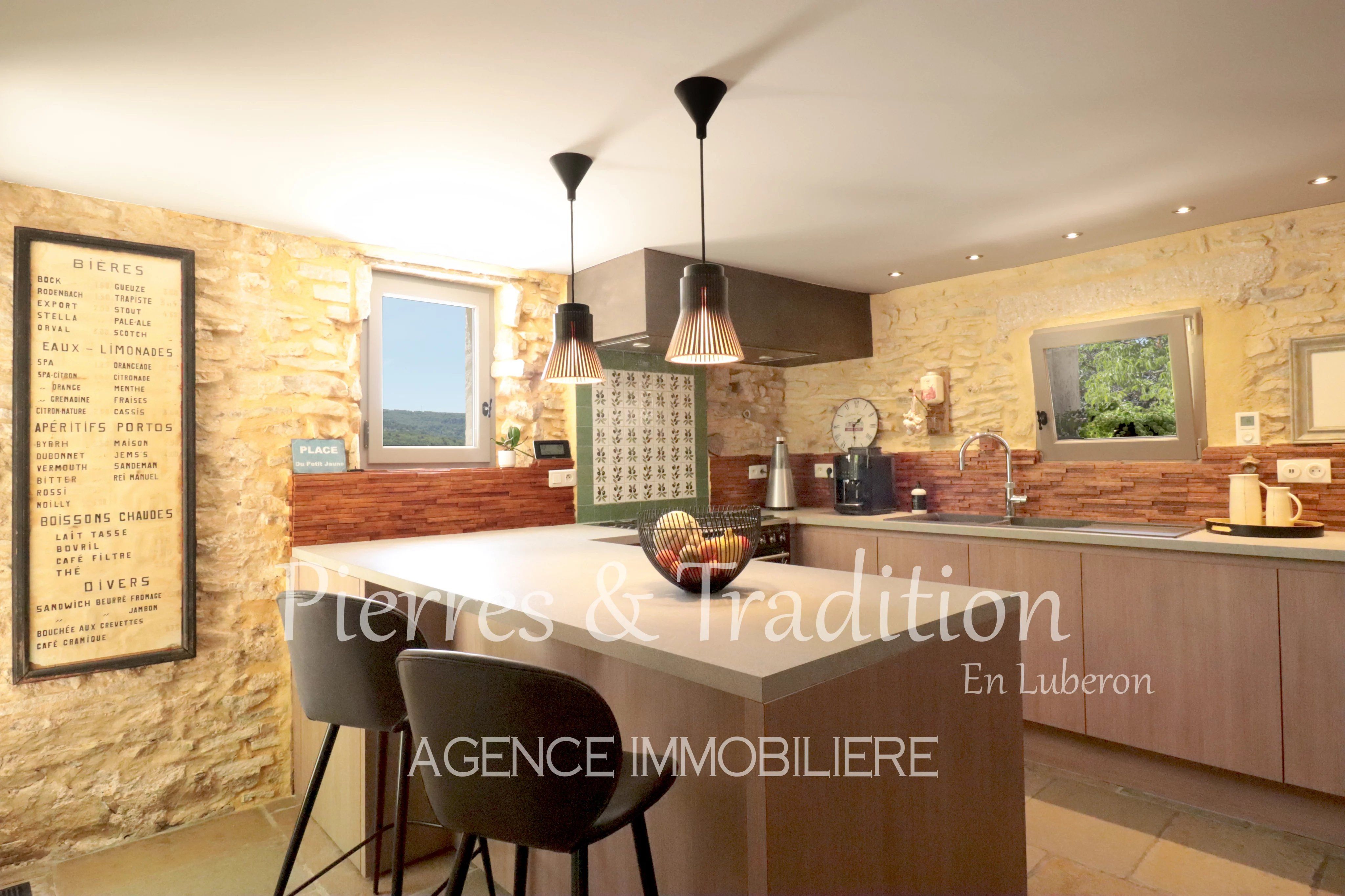 Saignon, Ancienne bergerie rénovée avec piscine et vue panoramique sur le Luberon