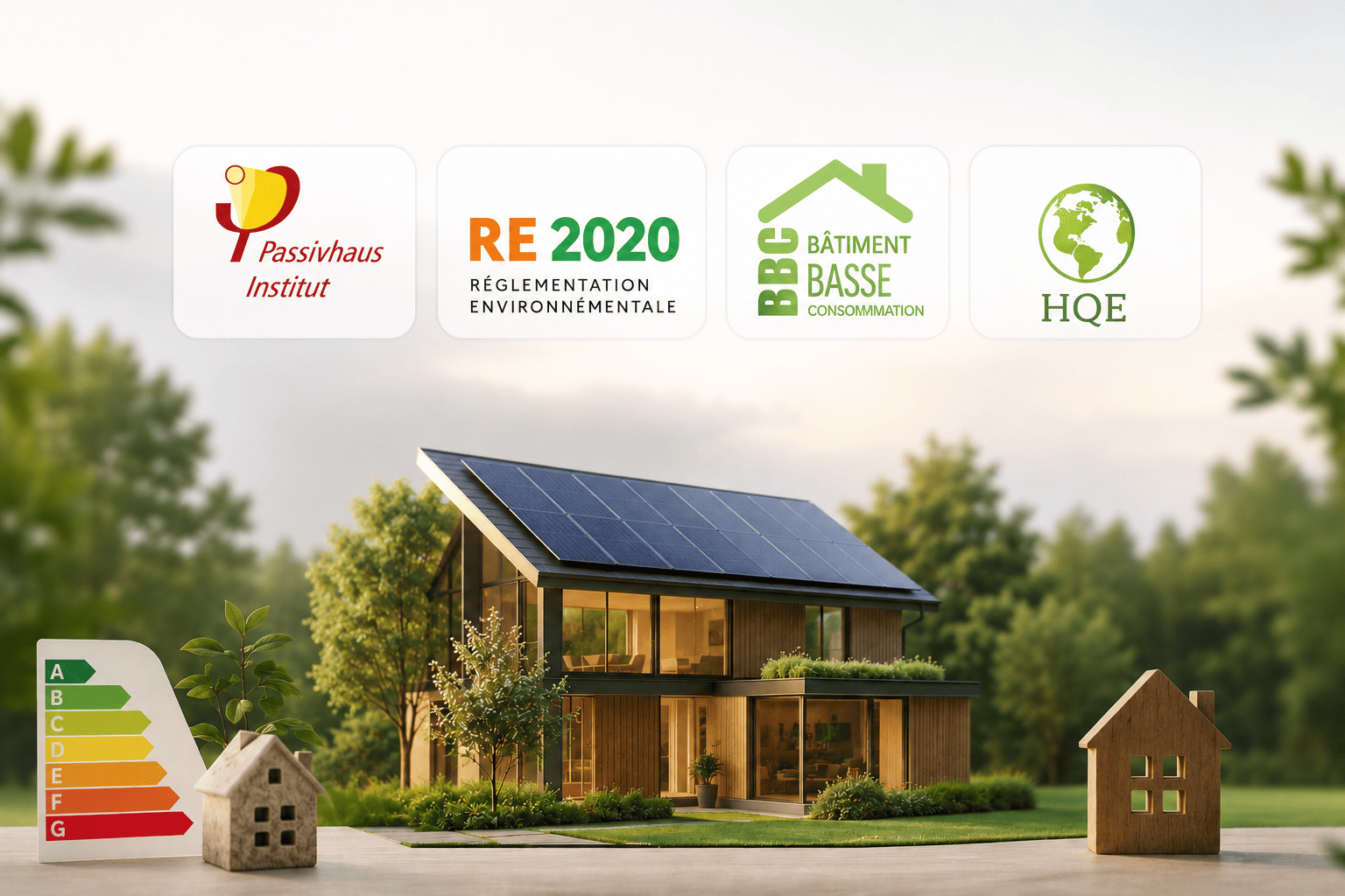 Passivhaus, RE 2020, BBC, HQE : comparatif des labels de l'immobilier durable