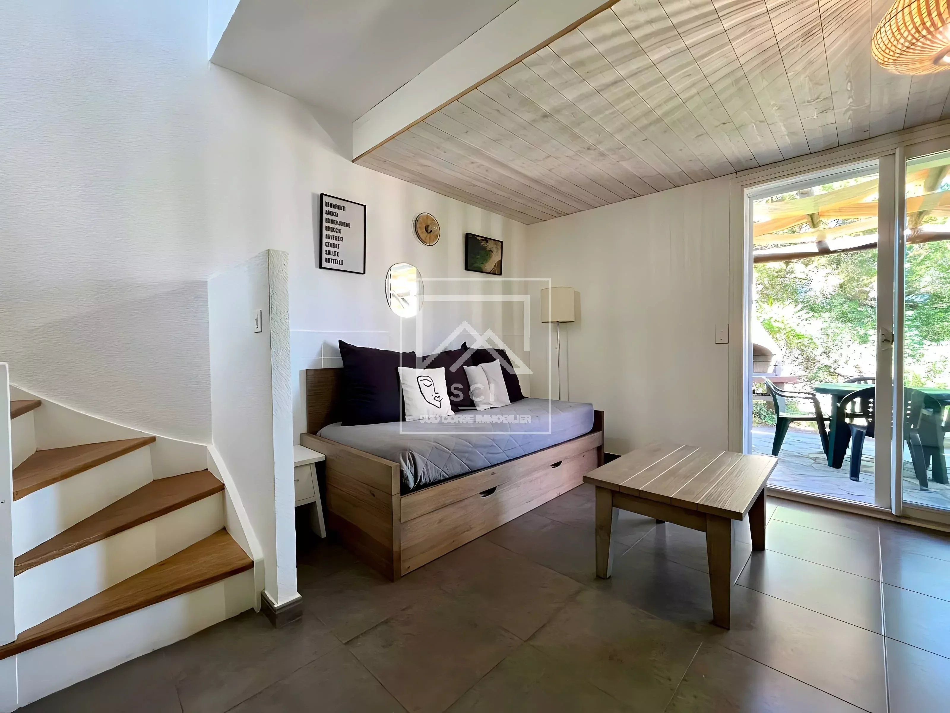 Mini-villa 1 chambre, plage à pied, Santa Giulia