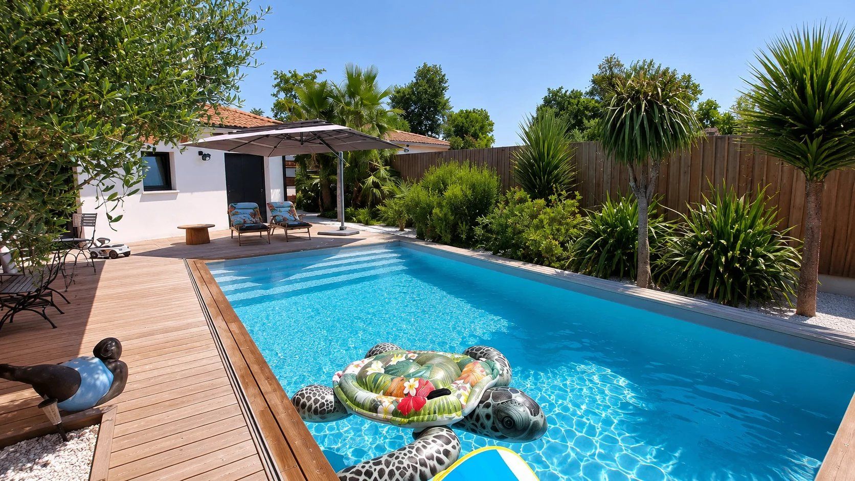 GUJAN-MESTRAS VILLA PLAIN-PIEDS 147m² GARAGE PISCINE