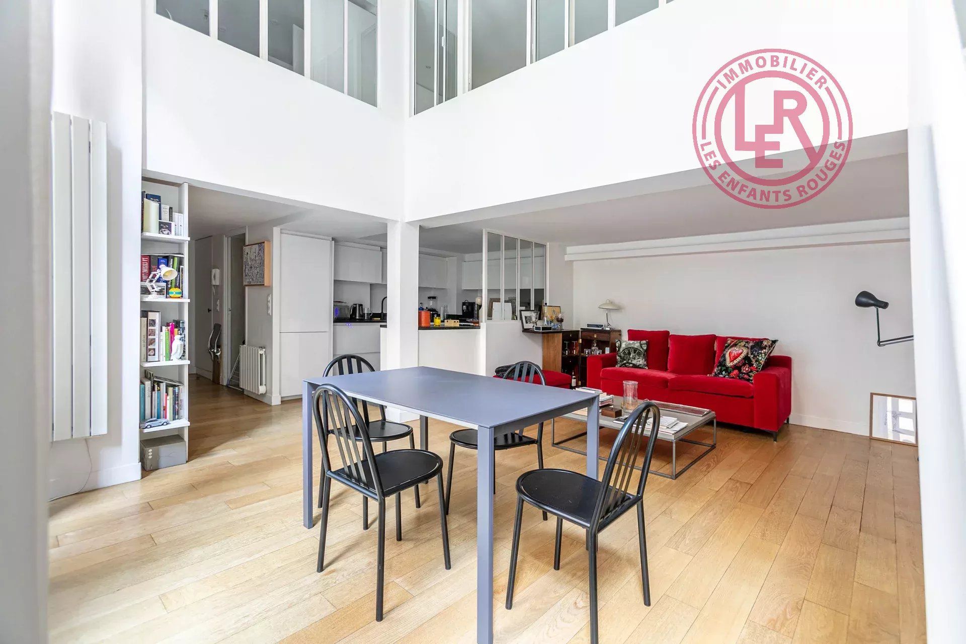 Paris 3ème - Rue Portefoin - Appartement atypique rénové avec mezzanine sur cour