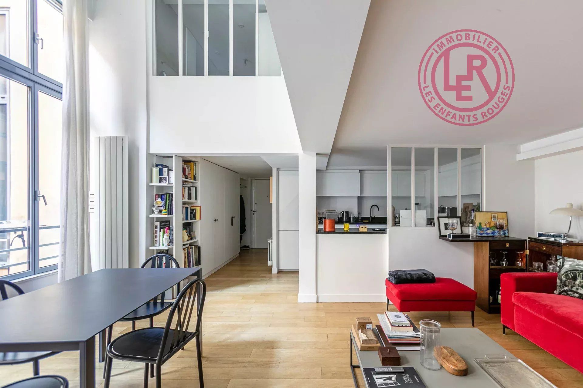 Paris 3ème - Rue Portefoin - Appartement atypique rénové avec mezzanine sur cour