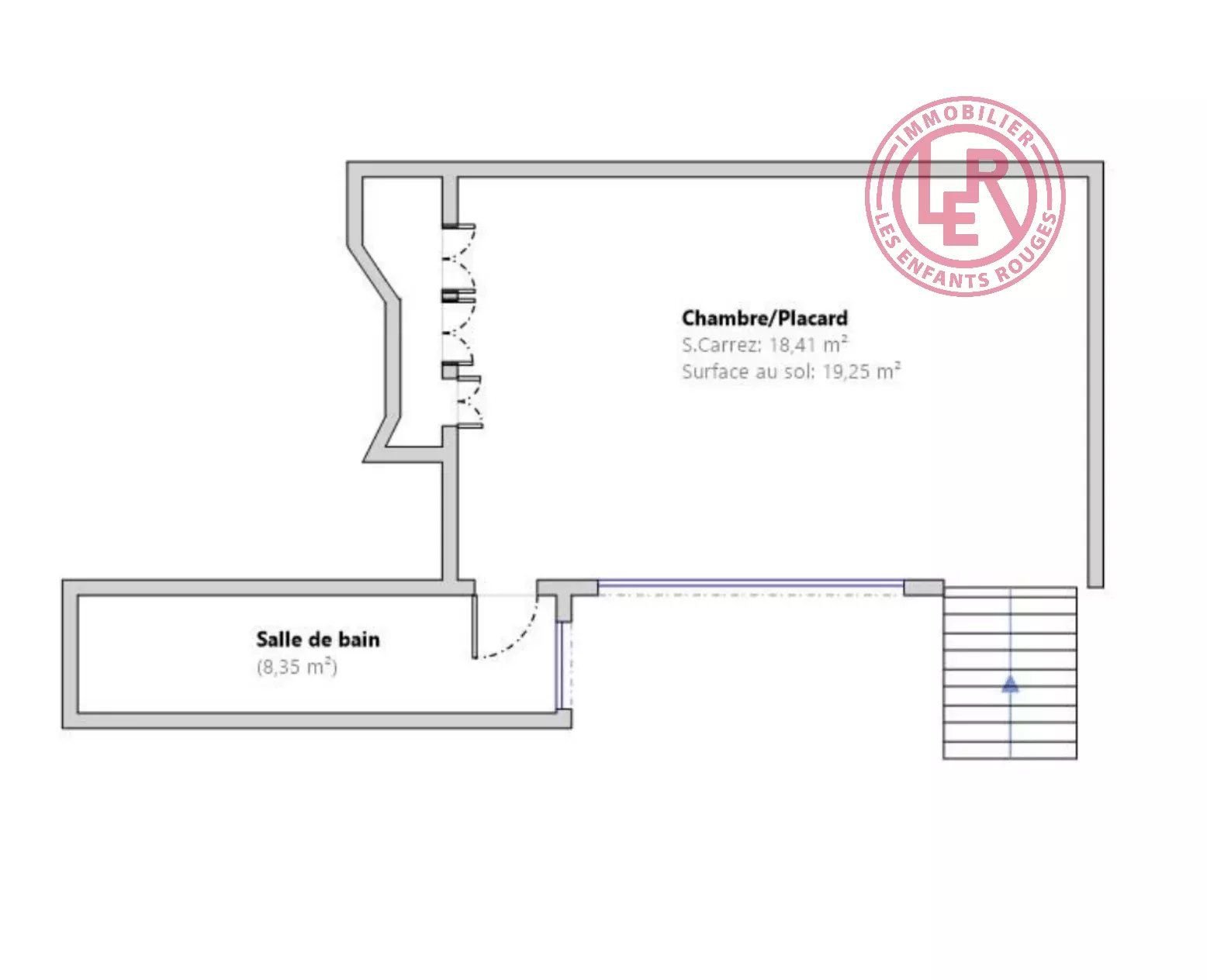 Paris 3ème - Rue Portefoin - Appartement atypique rénové avec mezzanine sur cour