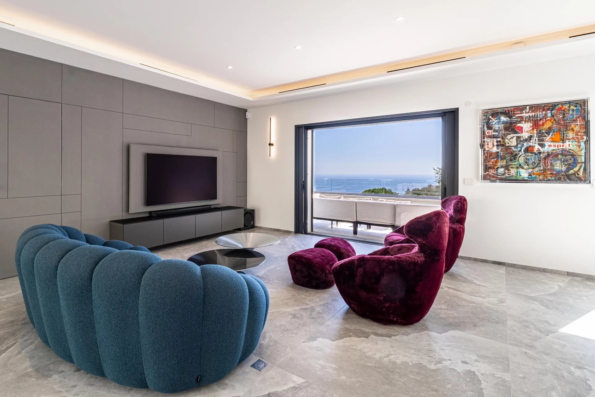 Èze – Villa contemporaine rénovée avec vue mer
