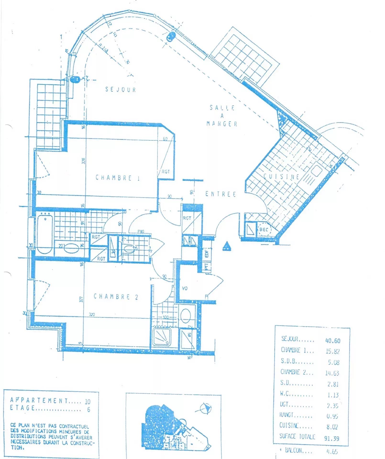 A VENDRE PARIS 14e Grand Appartement lumineux 2 SUITES