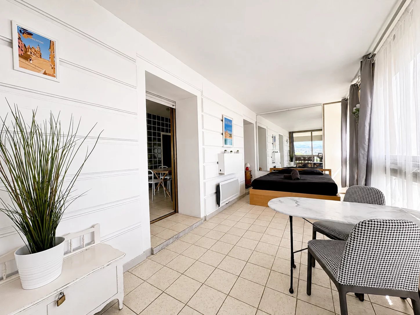 NICE – MONT BORON | Appartement meublé avec terrasse et vue mer – Location mobilité