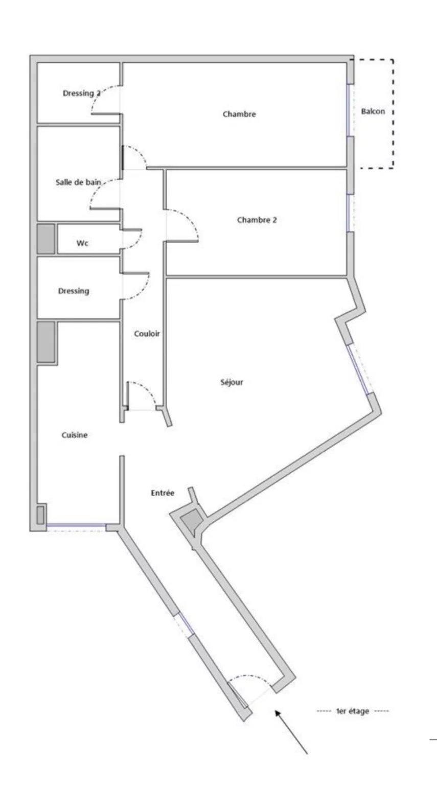 Paris 10e – Canal Saint-Martin / Quai de Jemmapes – 3 pièces de 73 m² avec balcon et parking