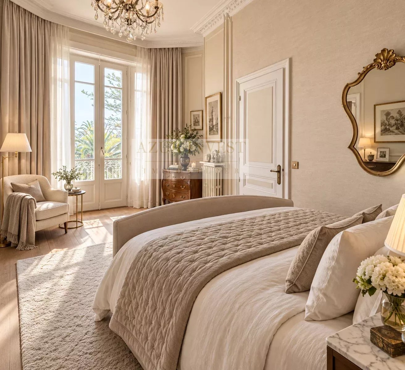 VENTE EXCLUSIVITE 4 PIECES PALACE FRONT DE MER MENTON