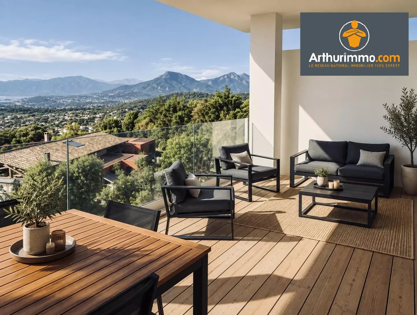 Vente appartement T3 Porticcio vue panoramique