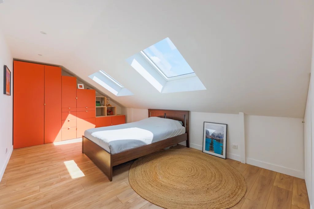 Duplex loft apartment with Eiffel Tower view