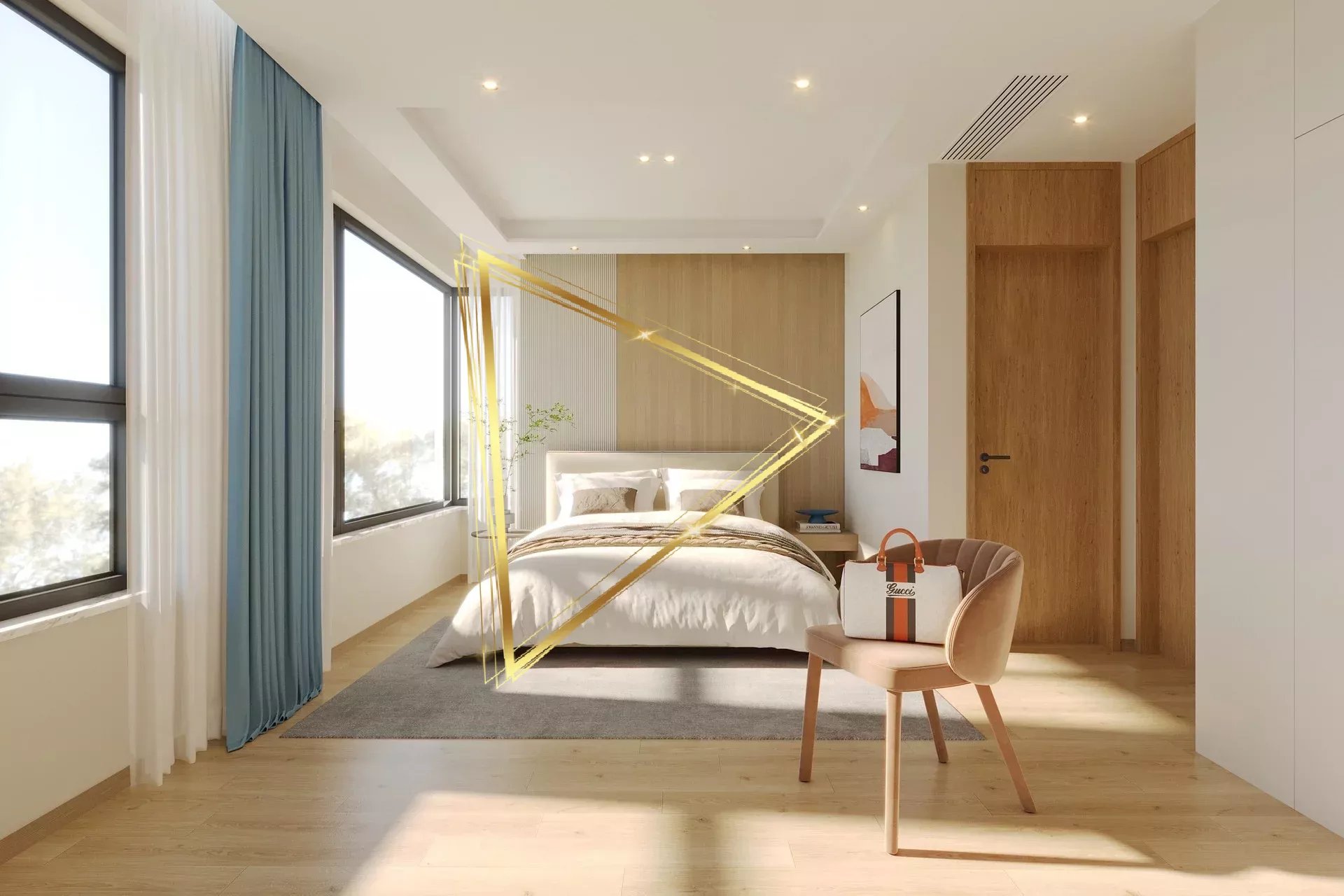T5 cathedral living room with mezzanines - gardens - terrace and parking!