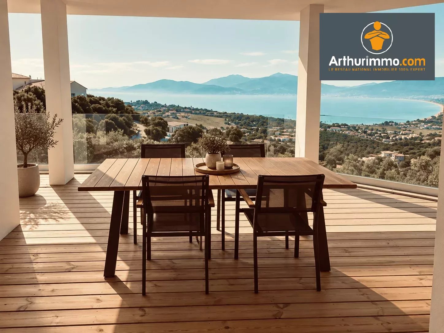 Vente appartement T3 Porticcio vue panoramique