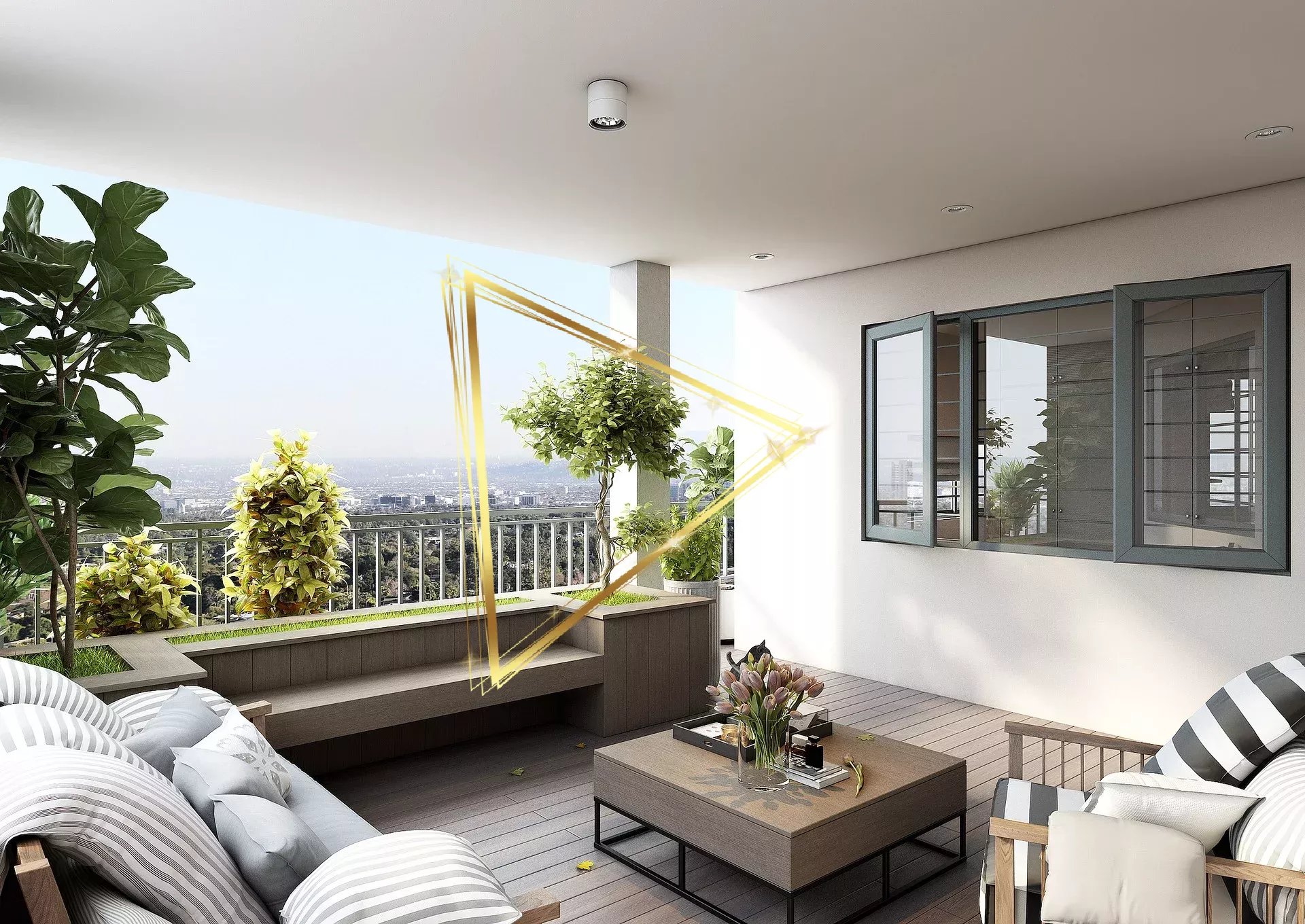 4 rooms with terraces and beautiful luminosity - Paris 20th