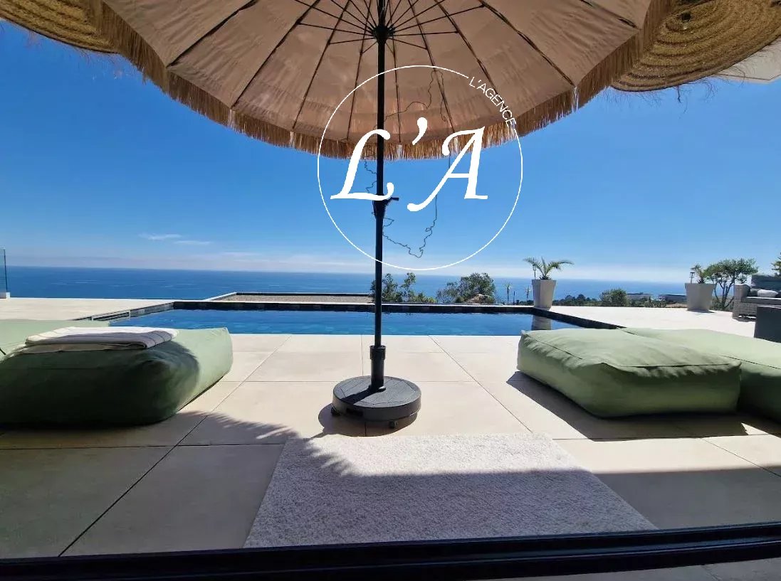 Solenzara - Villa with panoramic sea view and heated pool