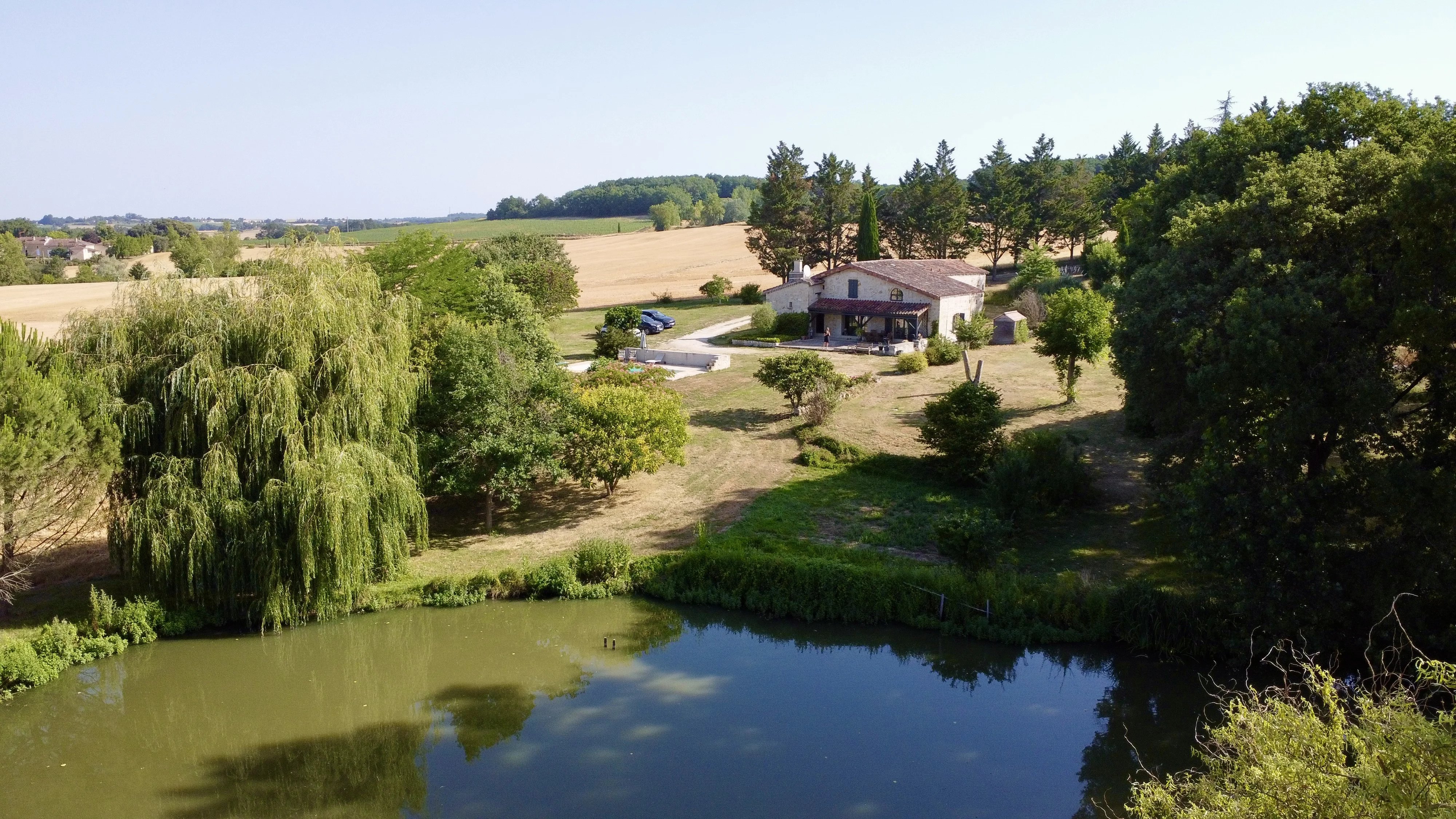 Magnifique propriété avec piscine et lac