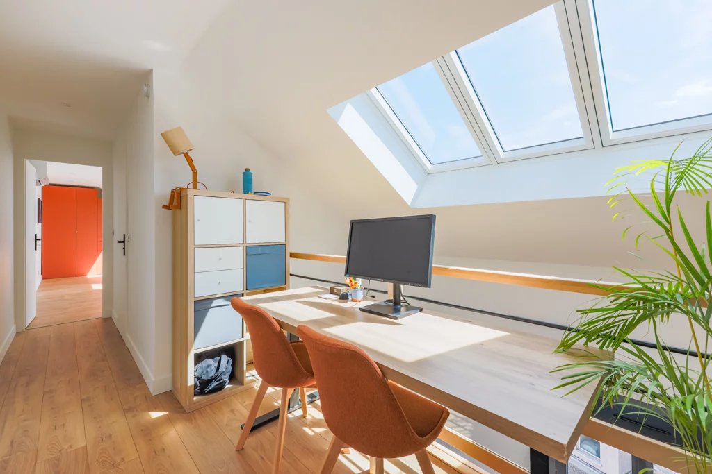 Duplex loft apartment with Eiffel Tower view