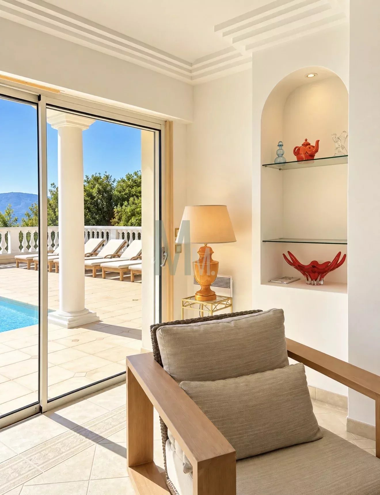 Villa vue mer avec piscine à débordement