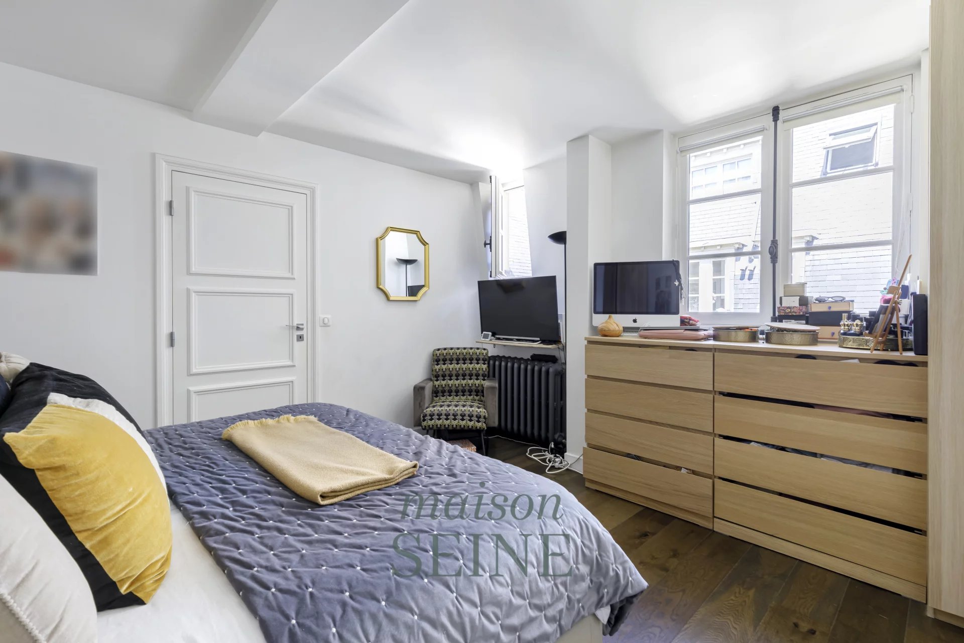 Exclusivité - Neuilly Full Pasteur - Ecole Bleue - Appartement étage élevé dans immeuble de grand standing - 2 chambres